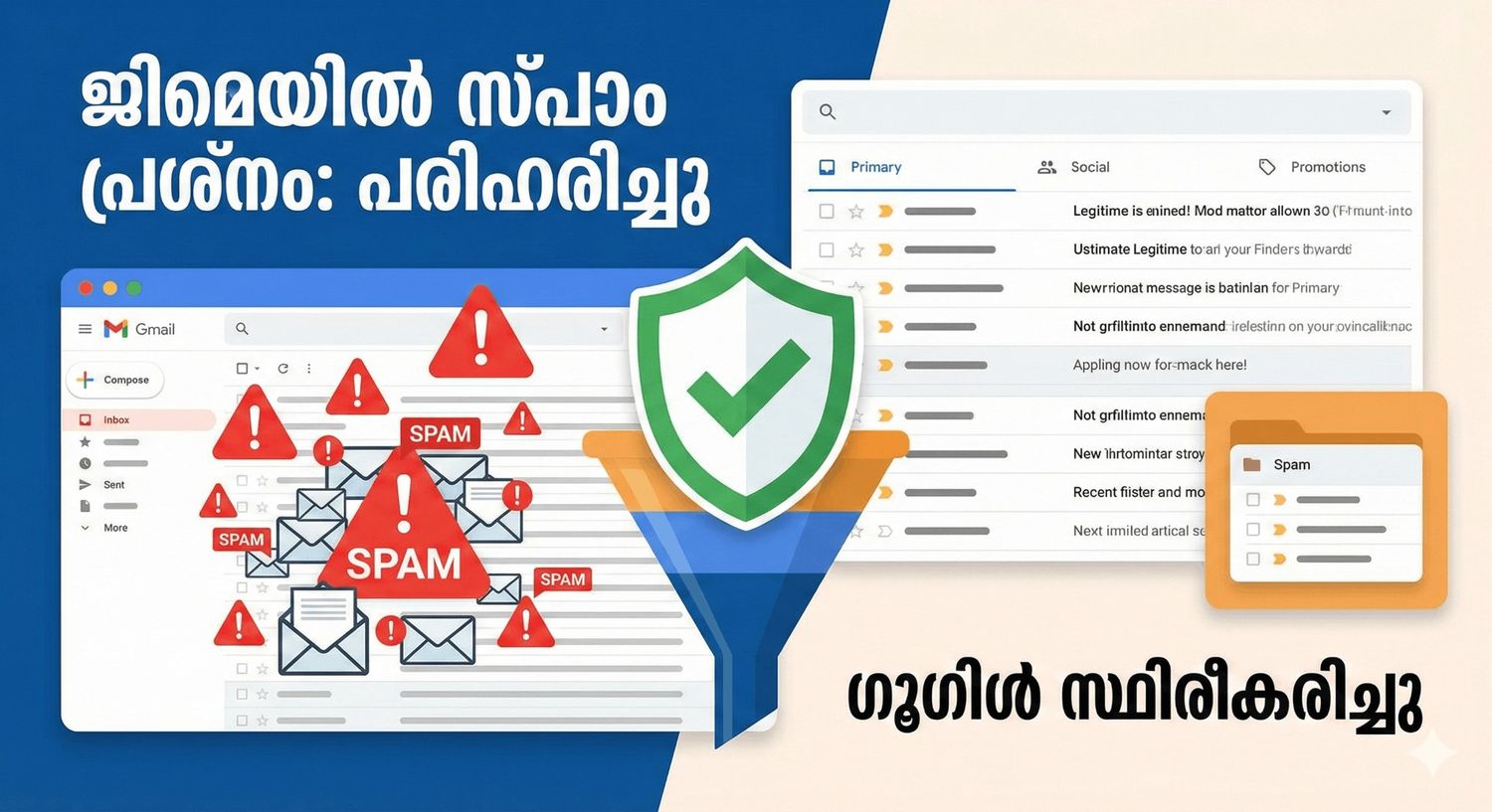 ജിമെയിൽ സ്പാം പ്രശ്നം പരിഹരിച്ചു: നിങ്ങളുടെ ഇൻബോക്സ് സുരക്ഷിതമാക്കാൻ ഗൂഗിൾ ചെയ്തത്!