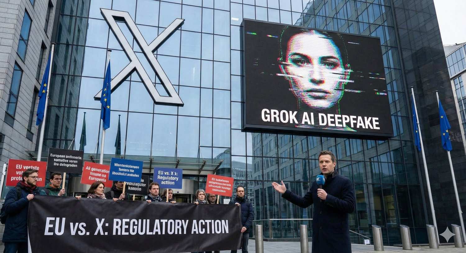 ഗ്രോക്ക് എഐ ഡീപ്ഫേക്ക്: മസ്കിന്റെ X-ന് യൂറോപ്പിൽ കനത്ത തിരിച്ചടി!