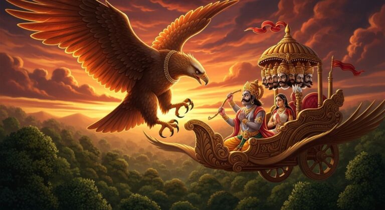 ജടായുവിന്റെ പോരാട്ടം: തോൽക്കുമെന്ന് ഉറപ്പായിട്ടും പോരാടിയ ധീരത